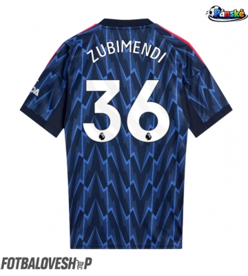 Arsenal Martin Zubimendi #36 Venkovní Dres 2025-26 Krátký Rukáv
